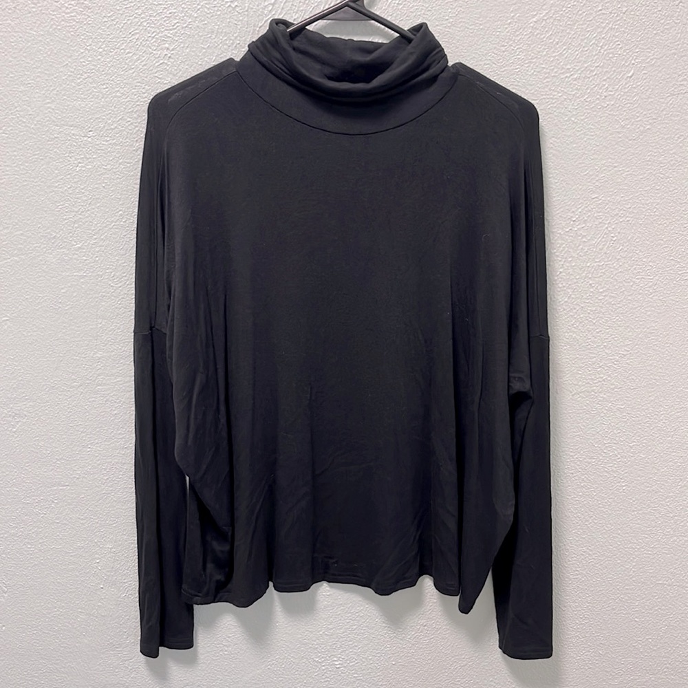 Forever 21 Black Oversized Turtleneck Sweater